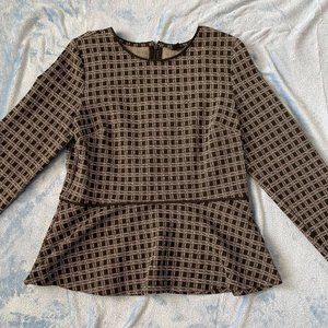 Ann Taylor Black and White Blouse